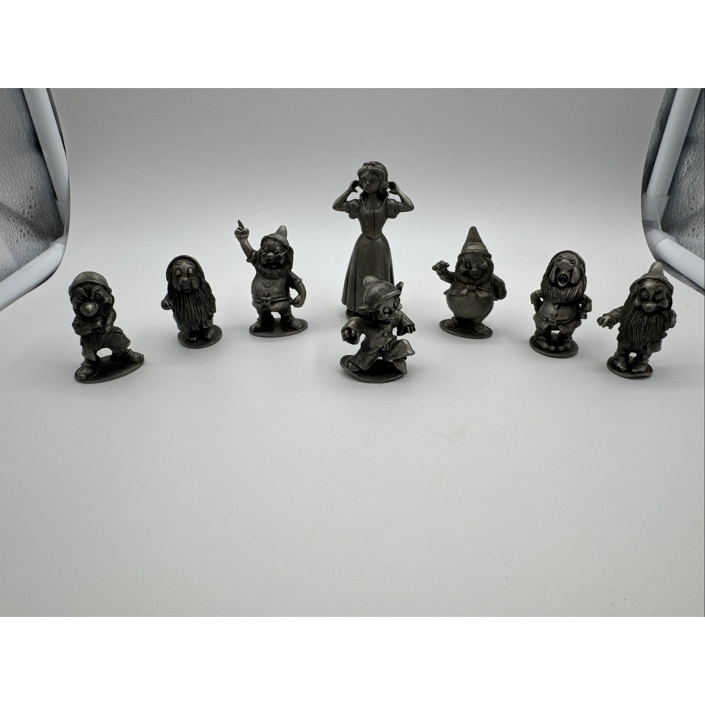 Hudson Pewter Disney Snow White‎ & The Seven Dwarfs Fine Pewter, Set of 8